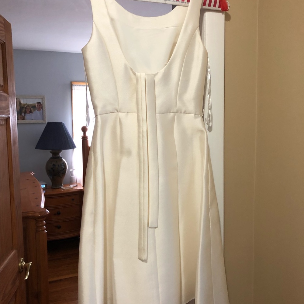 Ivory wedding bridesmaid dress